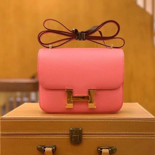 【エルメス HERMES】コンスタンス3 24 パーソナルオーダー ローズアザレ ヴォーエプソン (100%手縫い)